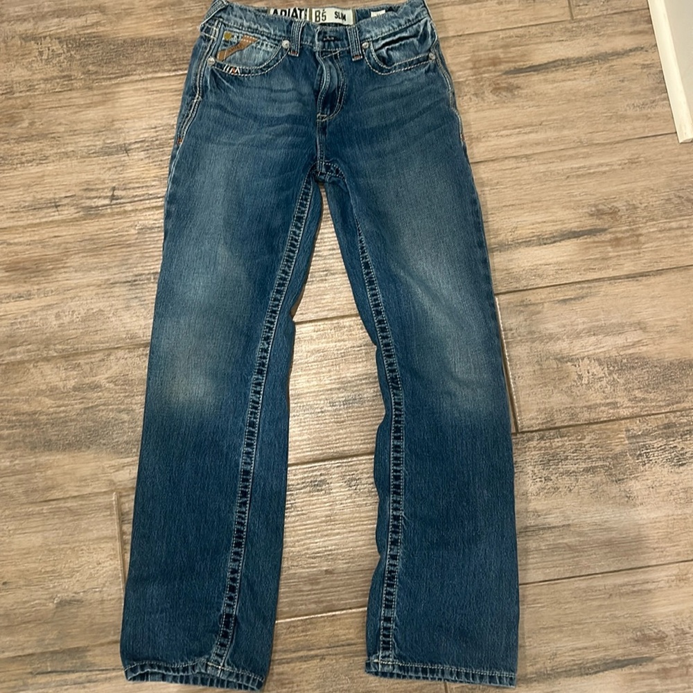 Ariat Boys B5 Slim Fit Denim Jeans Size 16 S